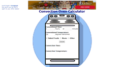 Desktop Screenshot of convection-calculator.com